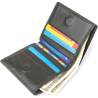 Кошелек ST Leather Из натуральной кожи Зеленый (23093) Винница - изображение 8