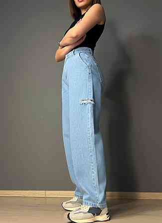 Джинси жіночі XRay 241-7374 skater jeans банани рвані блакитні, блакитний, 36, 36, 75 см, 100 см Київ