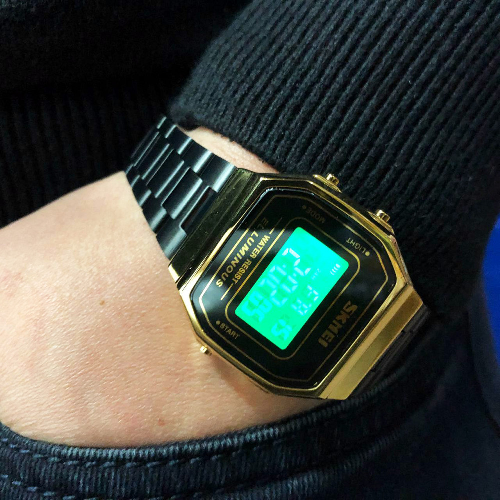 Годинник вінтажний на ланцюжку, Простий електронний наручний годинник чоловічий retro vintage KC-62 Івано-Франківськ - фото 9