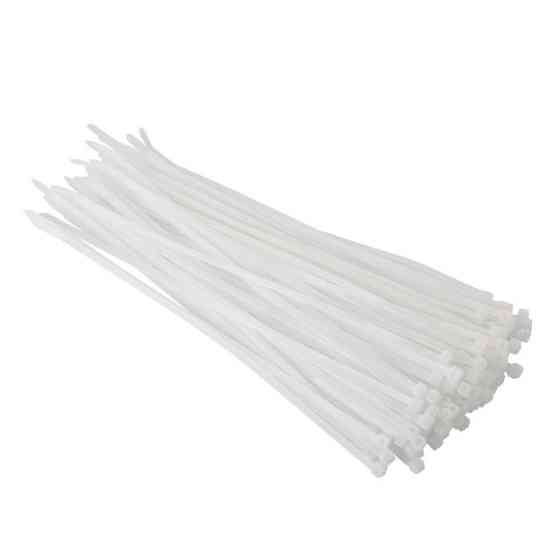 Хомут пластиковый, 4,8×300 мм, 100 шт/упак, белый INTERTOOL TC-4830 Киев