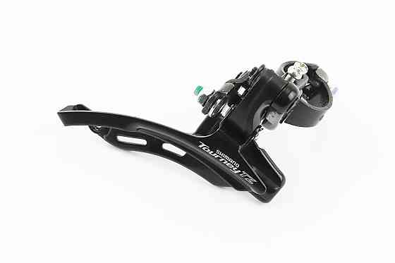 Перемикач ланцюга передній з верхньою тягою, кріпл. 28,6мм, під зірку 42Т, чорний FD-TZ 500 Київ