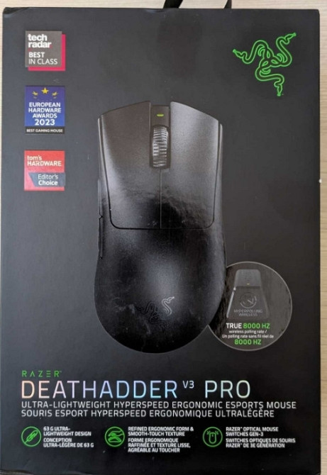 Ігрова бездротова миша Razer DeathAdder V3 Pro 8K Black | Wireless. Київ - фото 7