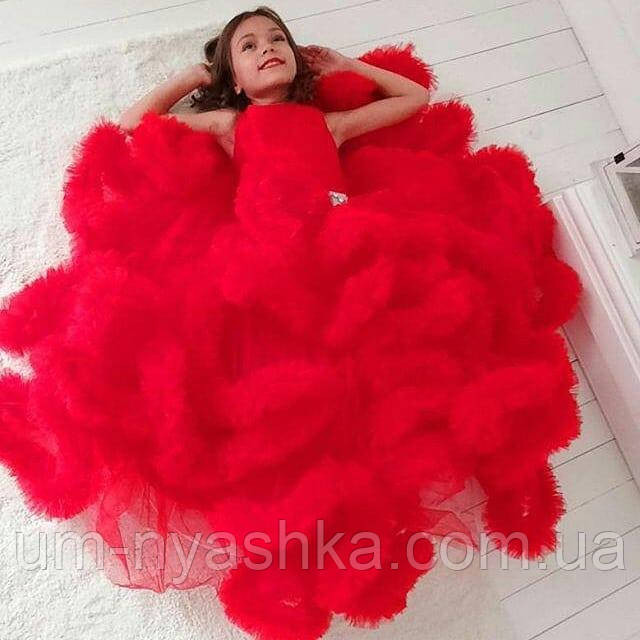 Пышное платье Облачко КРАСНОЕ на 4-6, 6-8, 9-10 лет Кривой Рог - изображение 5
