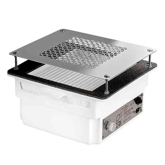 Встраиваемая маникюрная вытяжка Teri 800  белая (решетка металлик) Киев