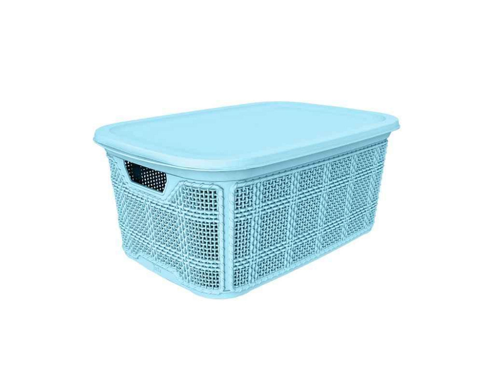 Кошик з кришкою 18л в асортименті JUTE AK 602 ТМ AKAY Київ - фото 1