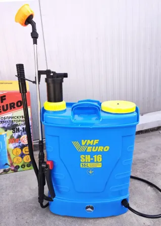 Опрыскиватель аккумуляторный VMF EURO SH-16 – 16 л, 12 В, ручная подкачка Львов
