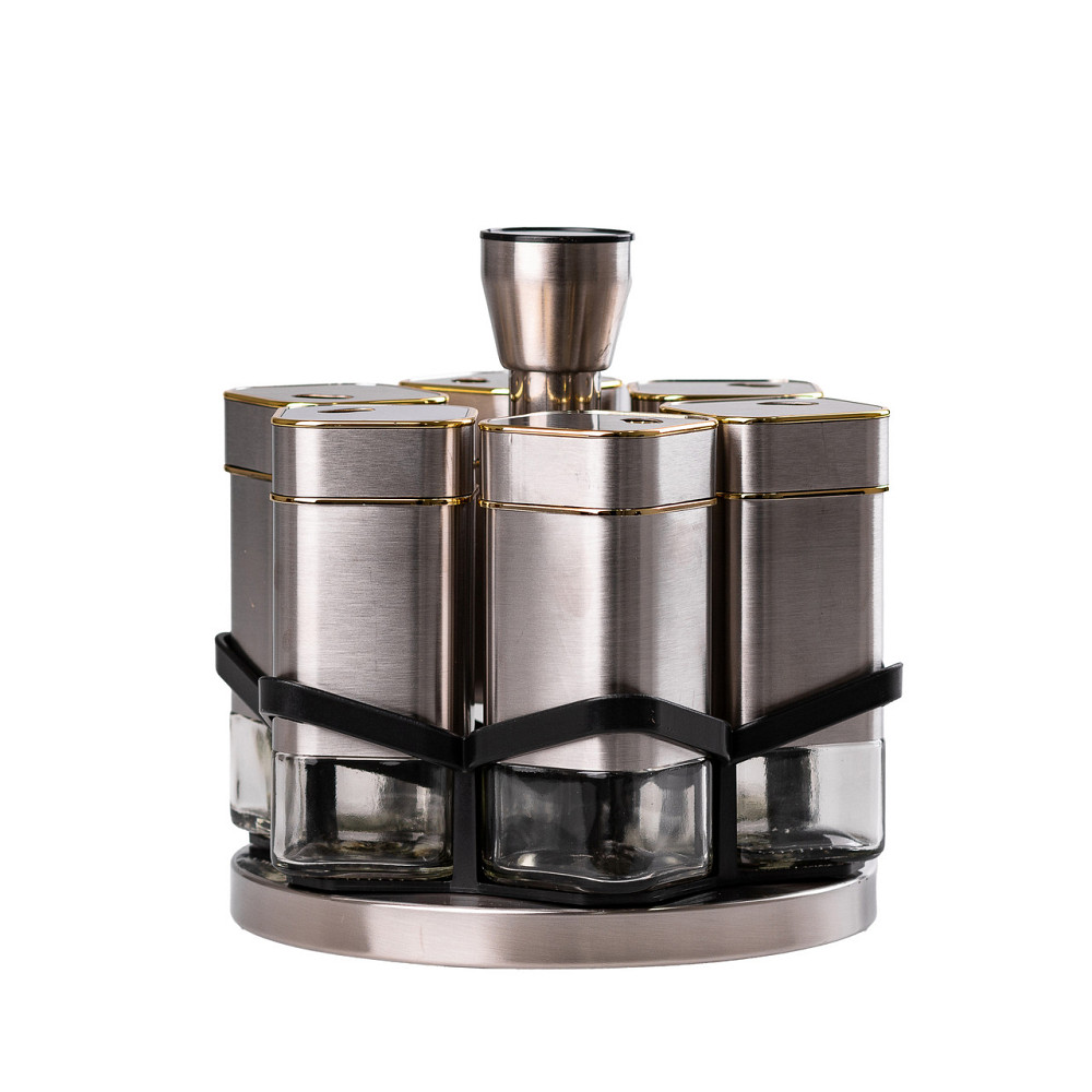 Набір для спецій на підставці 6 предмети по 120 мл HP531T1025J Коломыя - изображение 2