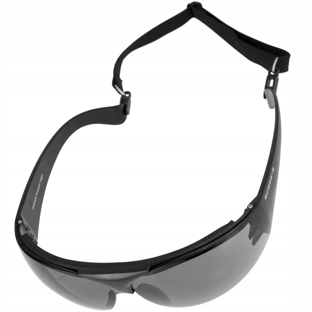 Тактичні Окуляри захисні з ременем + чохол Swiss Eye "Protector" (14021) Black Нововолинськ - фото 6