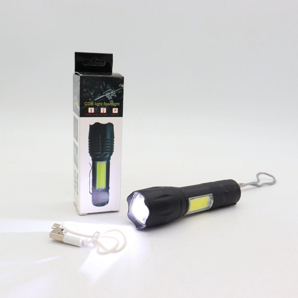 Потужний ручний ліхтарик із USB-зарядкою та ZOOM,BL-29-T6 SBR Київ - фото 10