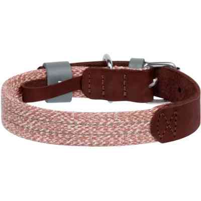 Ошейник для животных WAUDOG Classic из кожи и восстановленного хлопка L 25 мм х 38-49 см коричневый (58936) Винница