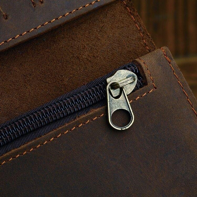 Мужской клатч Vintage 14383 из винтажной кожи Коричневый Киев - изображение 6