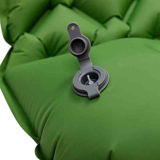 Надувний туристичний матрас 190х55 см, зелений Київ