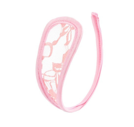 Труси без лямок мереживні жіночі універсальний рожевий Київ - фото 1