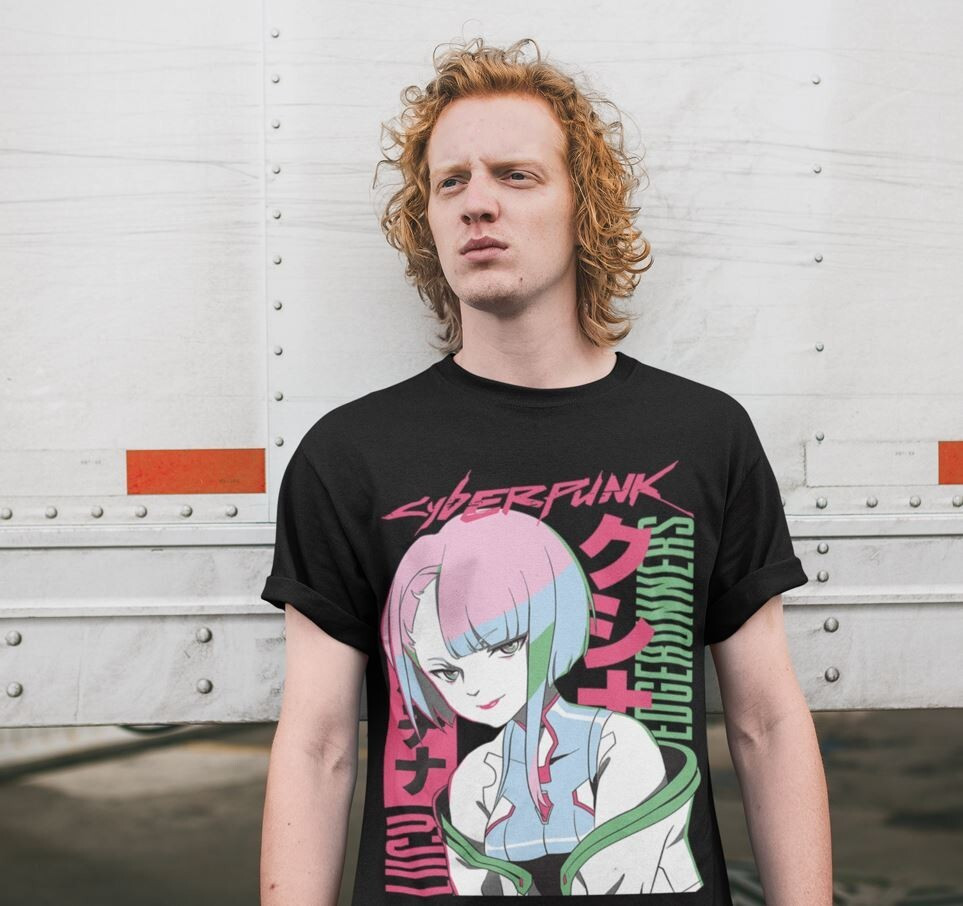 Футболка чоловіча з аніме принтом Вінтаге Спекіал Аніме Лове оверсайз (S/M/L) Чорний AnimeJ1202 Дніпро - фото 3