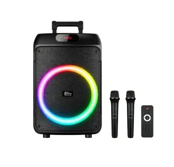 ZQS12148 Портативная Bluetooth колонка, 2 микрофона, пульт ДК, музыка дома и на улице Одесса - изображение 1