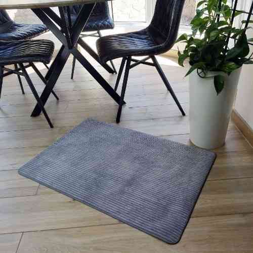 Килим універсальний для підлоги ТМ Dariana Фібра 45*75см сірий Житомир