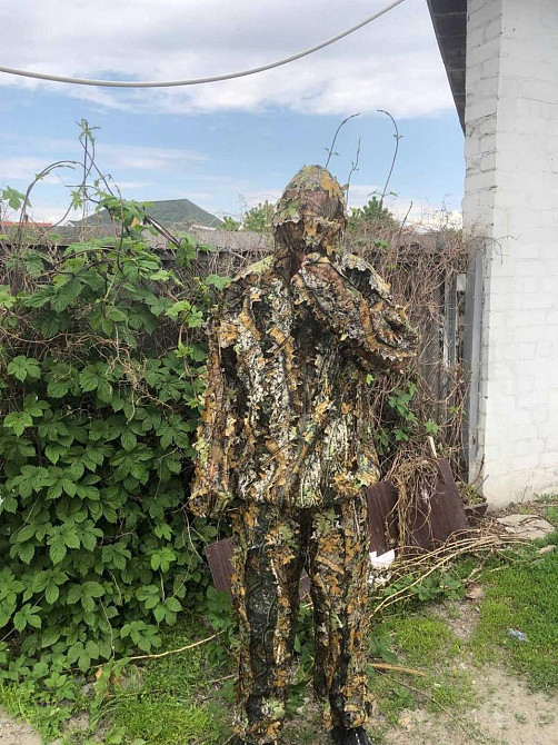 Костюм маскувальний з листям (розмір універсальний) Куртка + штани Київ - фото 4