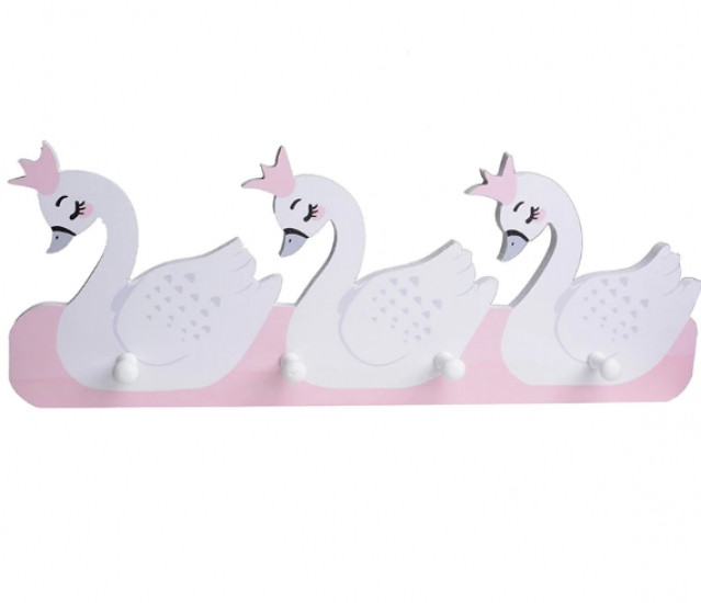 Детская деревянная настенная вешалка Лебеди Винница - изображение 2