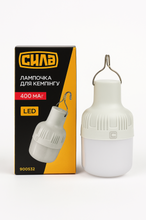 Лампочка с аккумулятором для кемпинга 5 Вт (400мАг) СИЛА Киев