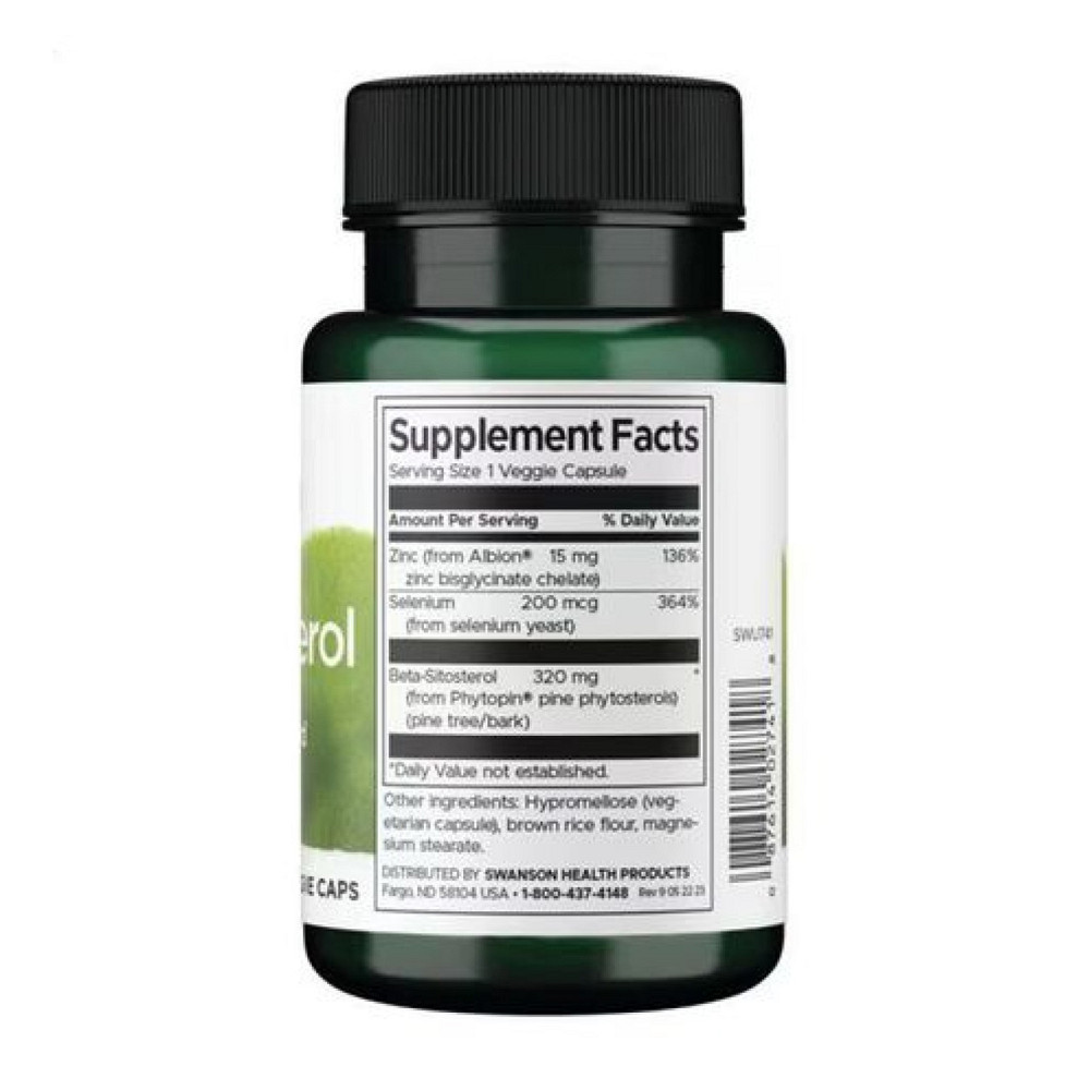 Бета-стірол Swanson Beta-Sitosterol 320mg 30 капс Київ - фото 2