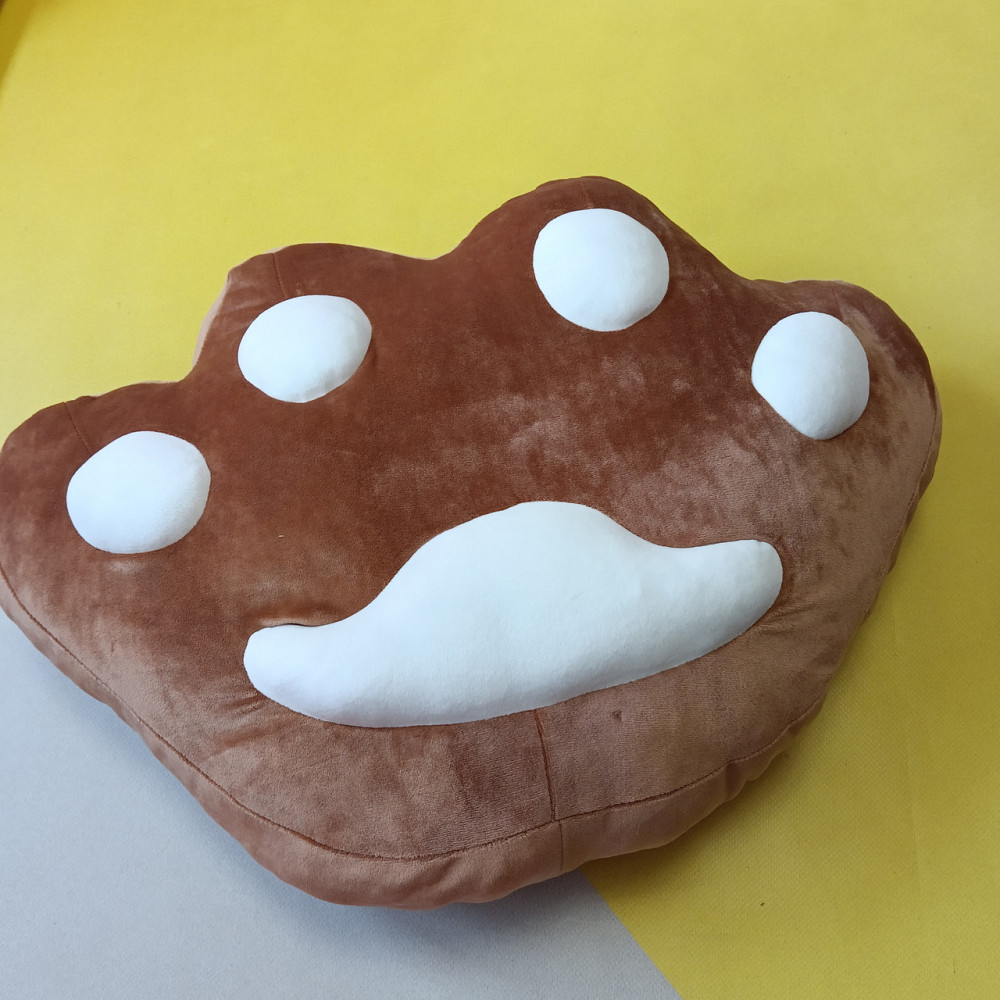Велика лапка подушка шоколад 50*40см Киев - изображение 2