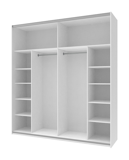 Шафа-купе двохдверна Doros G-Caiser 220х60х240 см Білий/Бетон (DRS-011006) Дніпро - фото 3