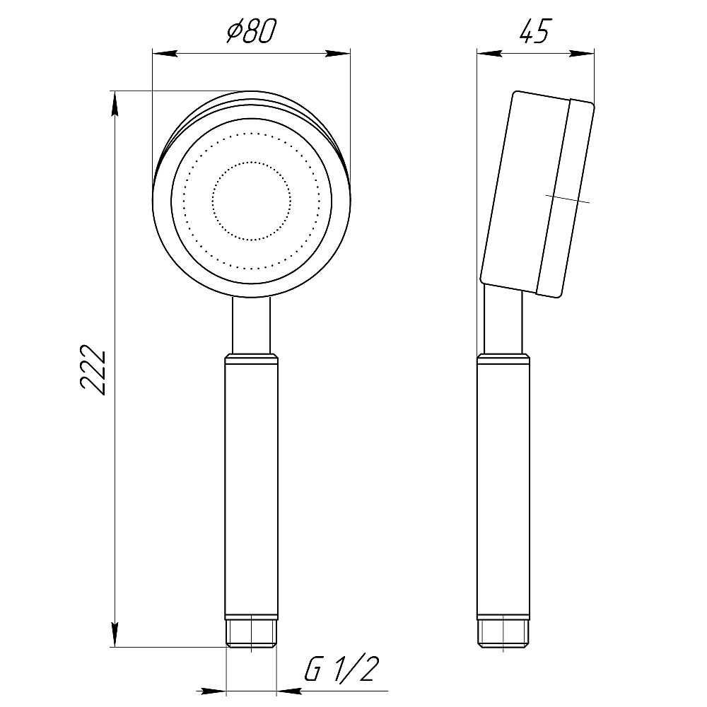 Душова лійка Globus Lux SUS-008H (7324900090) Луцк - изображение 4