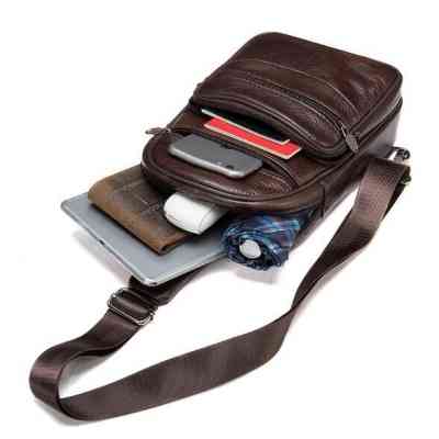 Сумка Vintage Чоловіча через плече Коричнева (14986) Вінниця