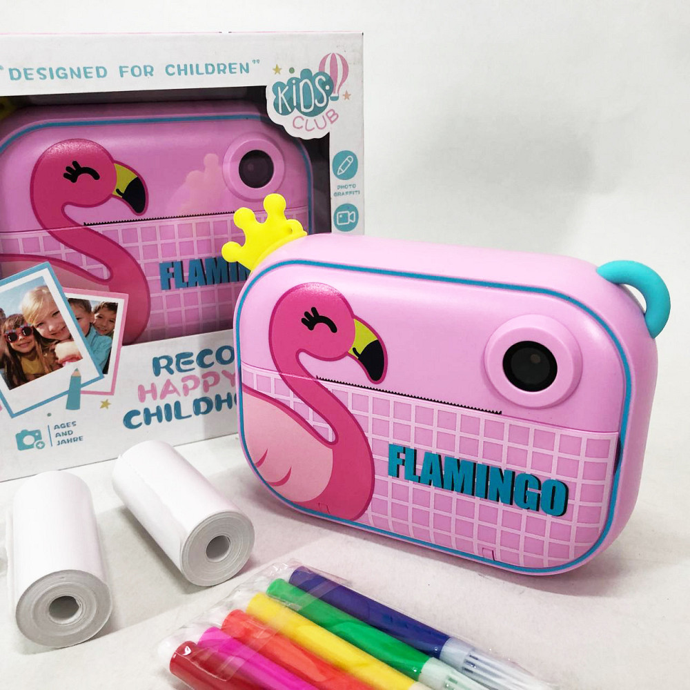 Детский фотоаппарат мгновенной печати YT008 PINK FLAMINGO с поддержкой microSD TC-43 Львов - изображение 10