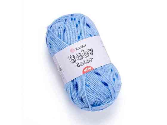 Пряжа Baby Color блакитний 100% акрил 150м 50г 5шт/уп 207 ТМ YarnArt Київ