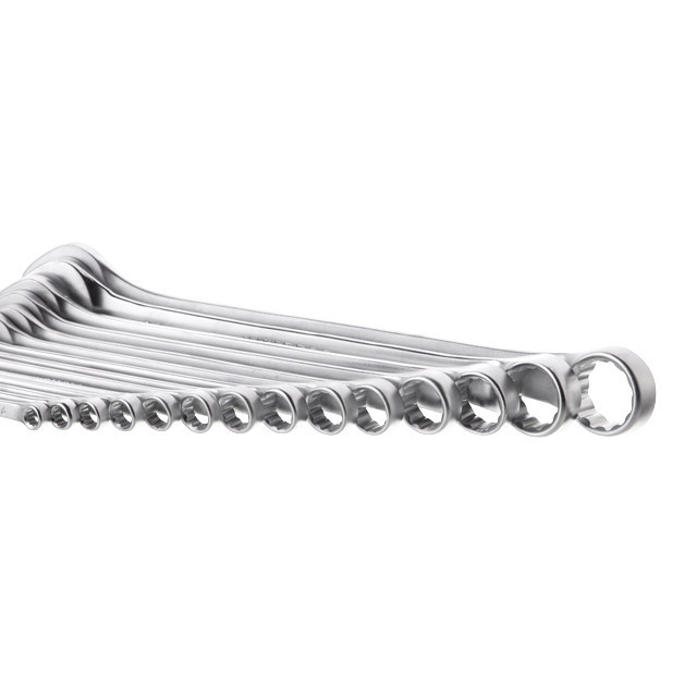 Набір ключів комбінованих, 14 шт., 6-24 мм, Cr-V INTERTOOL HT-1252 Київ - фото 4