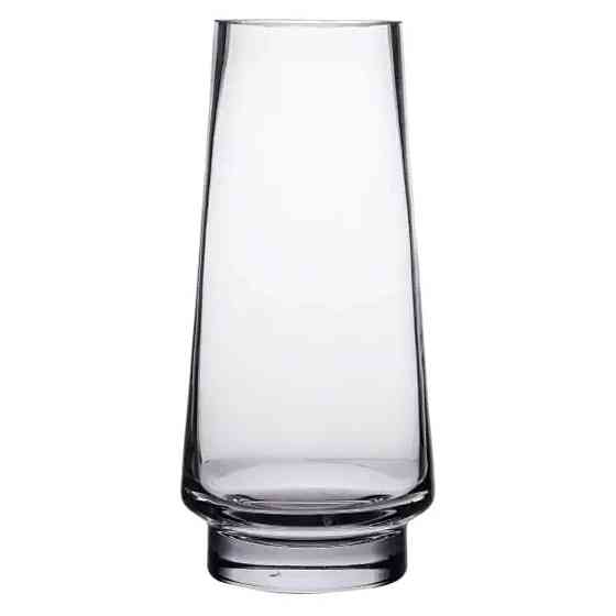 Стеклянная декоративная ваза для цветов 30 см прозрачная ваза для интерьера 2.6 л HP-10-19 Киев