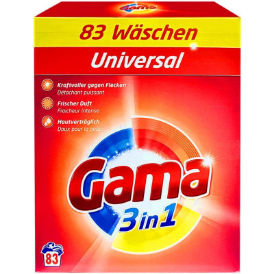 Стиральный порошок Gama 3 in 1 Universal 5.4 кг (8435495837732) Винница - изображение 1