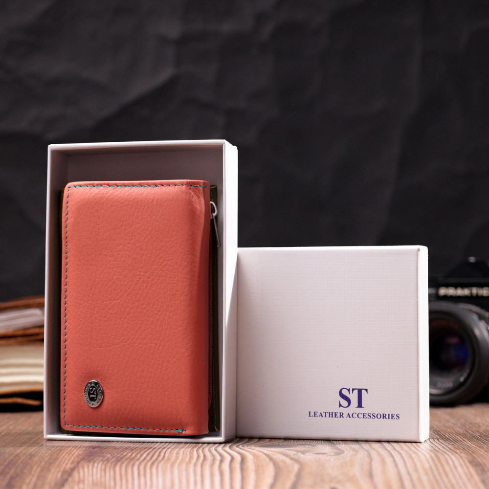 Модный женский кошелек из качественной натуральной кожи ST Leather 19464 Разноцветный Киев - изображение 10