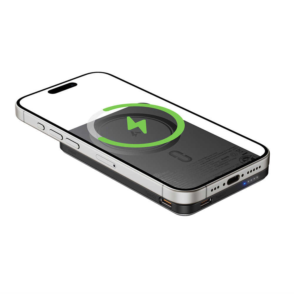 Павербанк 5000 mAh ACEFAST M30-5000 PD20W швидка зарядка магнітний кабель у комплекті чорний power bank повербанк Одеса - фото 6