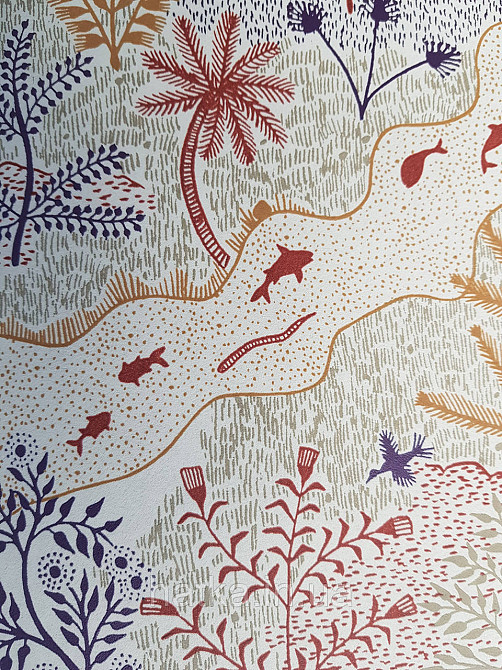 Шпалери флізелінові еко Khroma Zoom Bahia 0.53х10.05 м дерева кущі тварини риби абстракція різні кольори Київ - фото 7