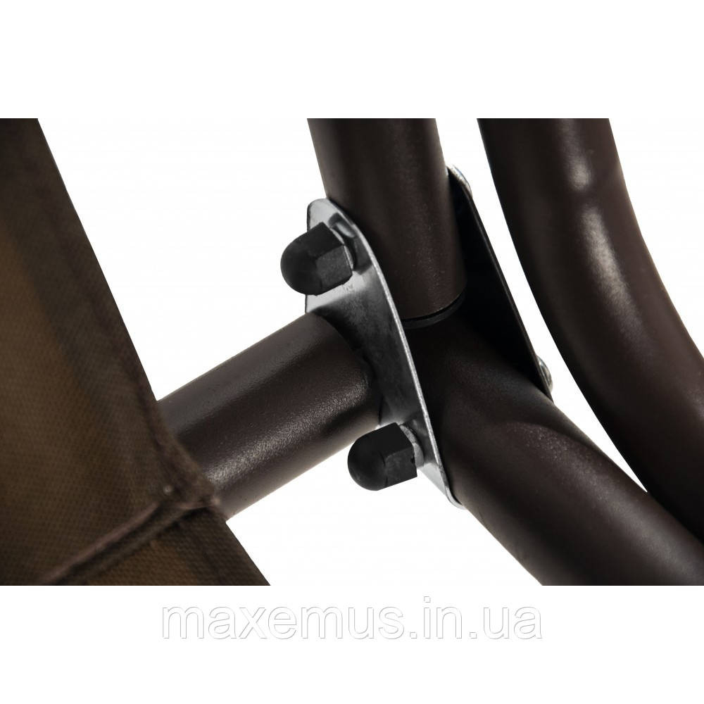 Садовые качели Bonro Relax для сада и дачи 3-х местная качели с навесом коричневая Мостиська - фото 6