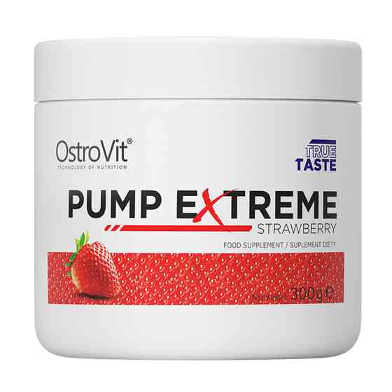 Передтренувальний комплекс OstroVit Pump Extreme 300g (Strawberry) Луцьк