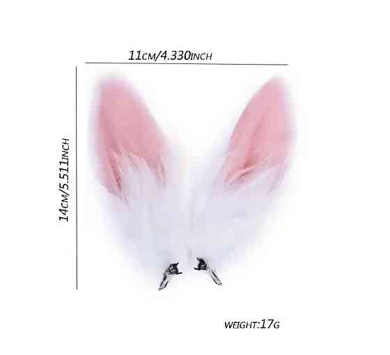 Заколки-затискачі "Вушка зайчика" 2 шт Сміла