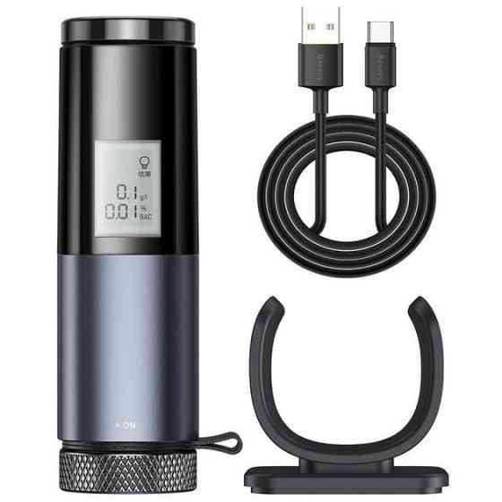 Алкотестер Baseus Digital Alcohol Tester CRCX-01 130 мА·год (Чорний) Миколаїв
