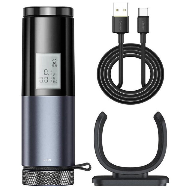 Алкотестер Baseus Digital Alcohol Tester CRCX-01 130 мА·год (Чорний) Миколаїв - фото 5