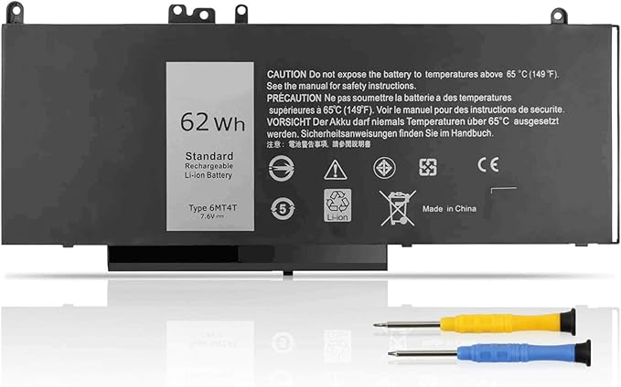 Аккумуляторная батарея K KYUER 6MT4T для Dell Latitude E5470 E5570 E5270 Precision 3510 7.6V 62Wh литий-ионная черная Киев - изображение 2