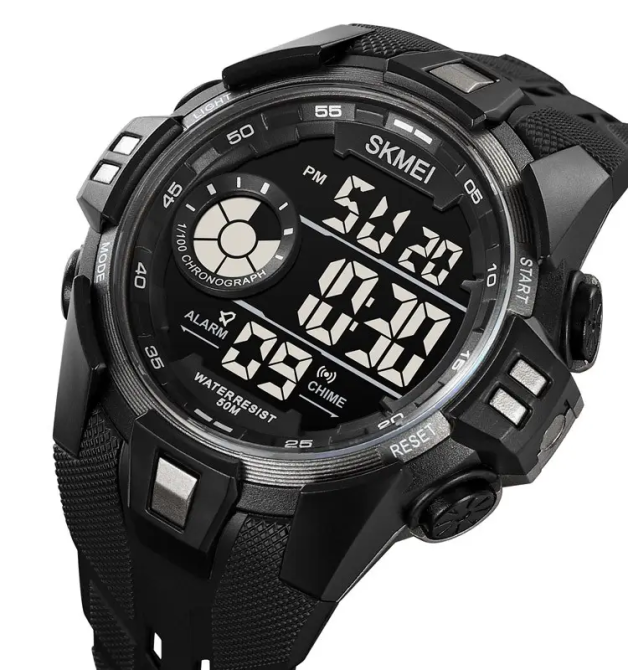 Часы мужские спортивные наручные Skmei 2123 (Черный с серым) Винница - изображение 3