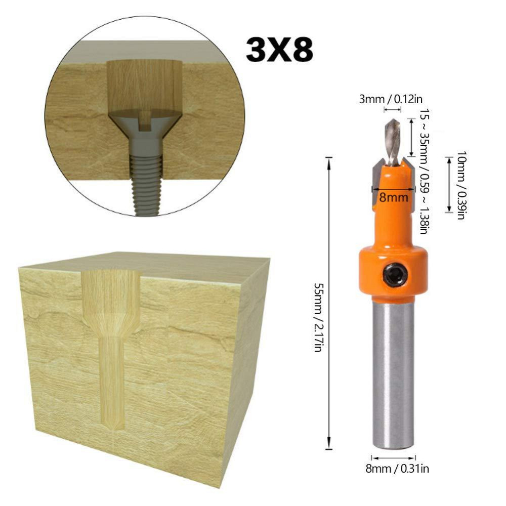 Набор сверл с зенковкой 5 шт, 2.8-4 мм, стальные Киев - изображение 8