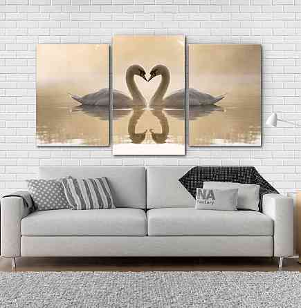 Модульная картина Лебеди Art-206_3 Киев