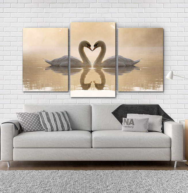 Модульная картина Лебеди Art-206_3 Киев - изображение 2