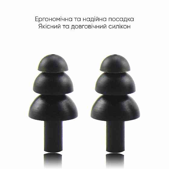 Бервуха (Беруші) Renvo Light Чорний Уні (2SC120-01) Київ