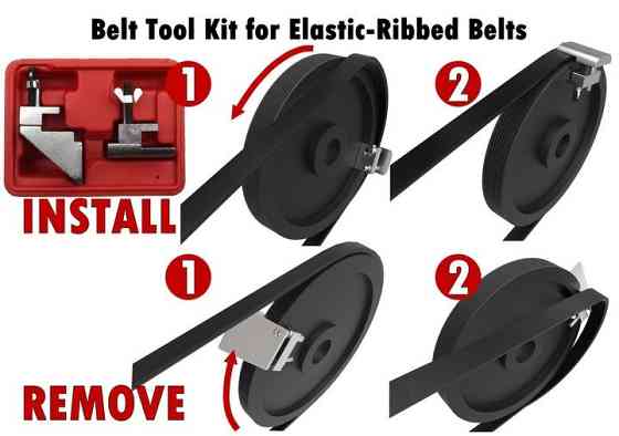 Набір інструментів для встановлення еластичних поліклінових ременів Forsage F-04A2065 Одеса