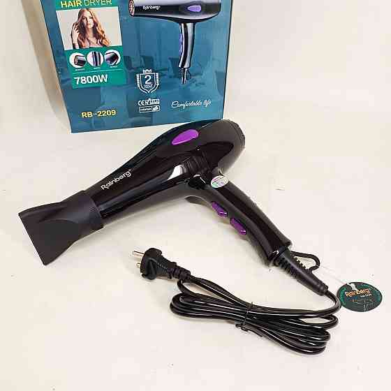 Зручний надійний фен для волосся, Фен з регульованою швидкістю і температурою практичний NB-55 Львів