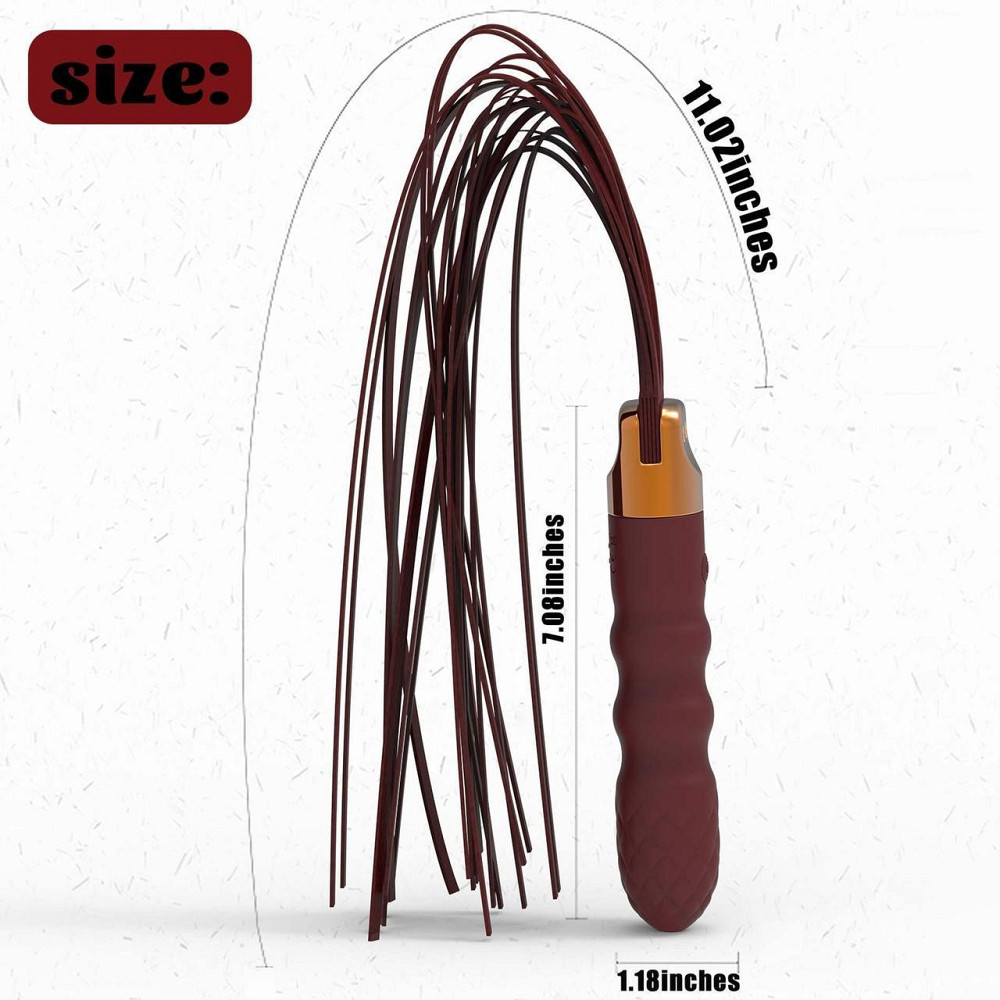 Вібратор-флогер Virbating Flogger Sex Aura Київ - фото 9